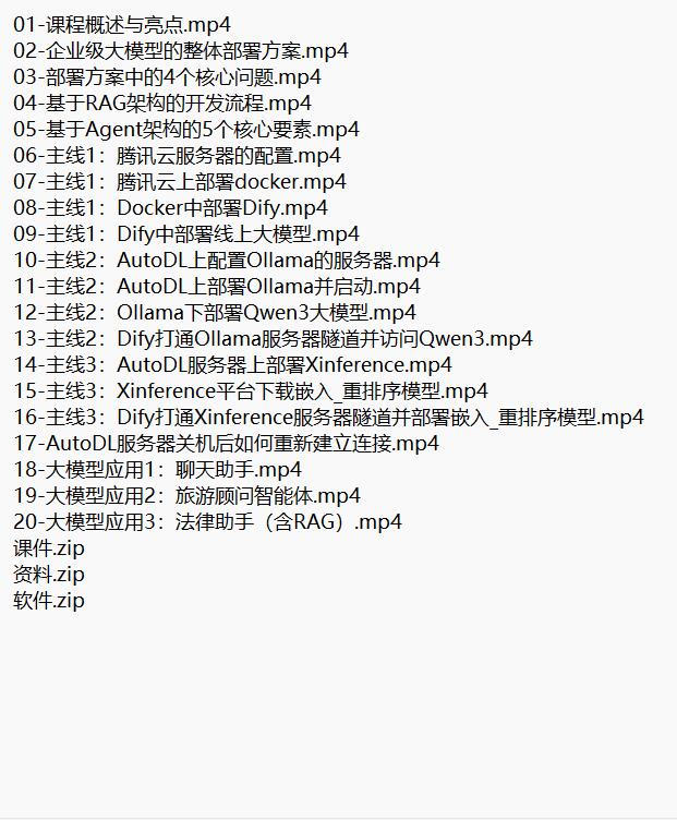 企業(yè)級大模型部署與開發(fā)實戰(zhàn)  視頻教程 下載 圖1
